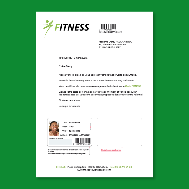 SET carte ADHÉRENT - MEMBRE - Association - Club