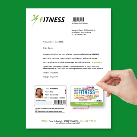 SET carte ADHÉRENT - MEMBRE - Association - Club