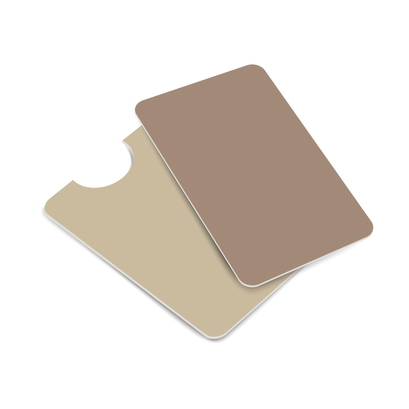 Pochette papier pour une carte