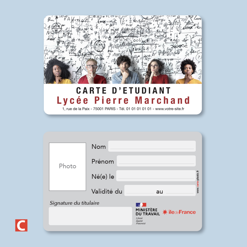 50 ex. Carte ENSEIGNEMENTS - Collège - Lycée - CFA - Université