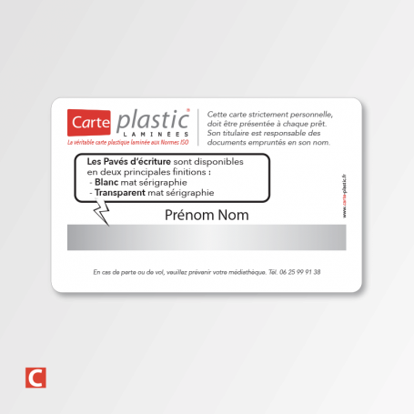 Pavés signature - Zones d'écriture