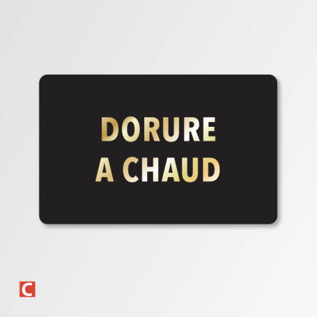 Dorures à chaud