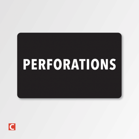 Perforations - Oblongue ou Ronde