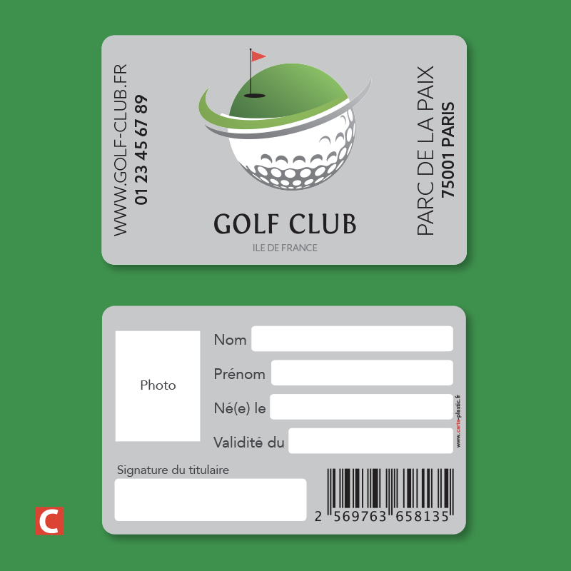 50 ex. Carte ADHERENT MEMBRE Association Club