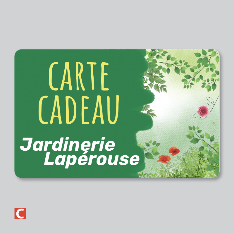 100 ex. SET Carte Cadeau - Jardinerie - Tous commerces de détail ou de gros