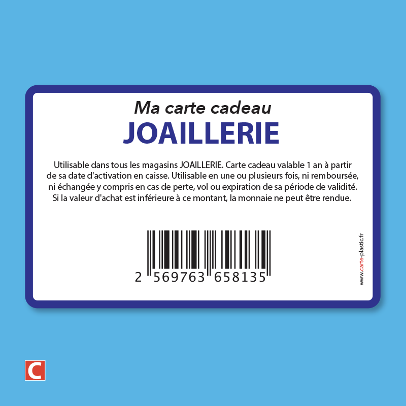 100 ex. SET Carte Cadeau - Jardinerie - Tous commerces de détail ou de gros