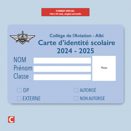 VIE SCOLAIRE - Carte MAXI-FORMAT - Enseignements - Collège - Lycée - CFA - Université