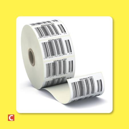 Etiquettes adhésives Code à Barres en bobine