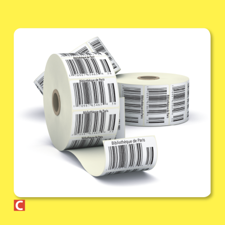 500 ex. Etiquettes adhésives Code à barres