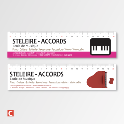 Règles plastiques standards modèles 20 cm