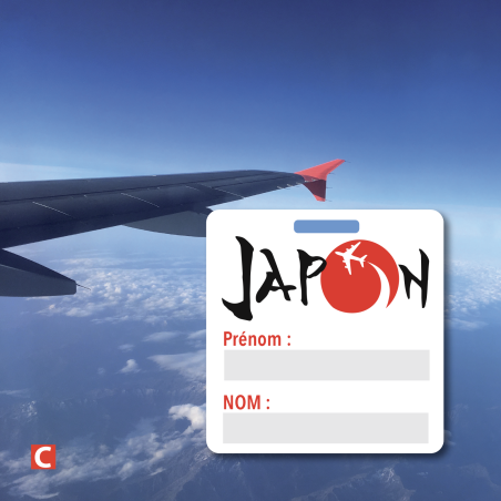 Badge carré sur mesure Perforation oblongue