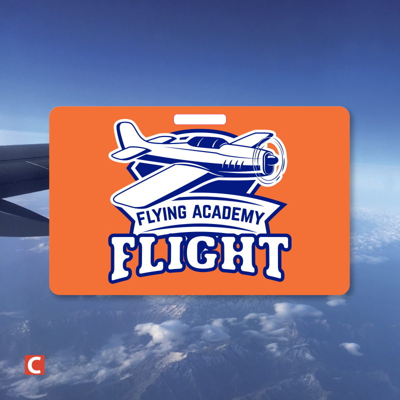 Badge Horizontal format Carte Bancaire avec Perforation oblongue