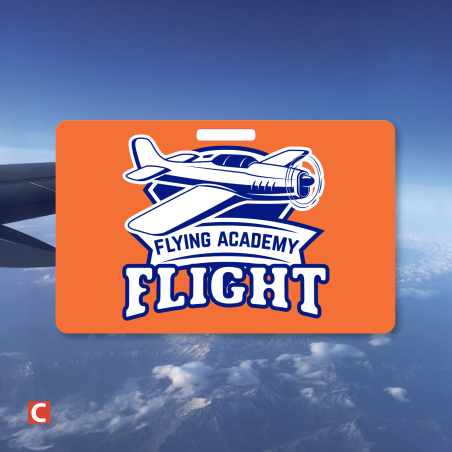 Badge Horizontal format Carte Bancaire avec Perforation oblongue