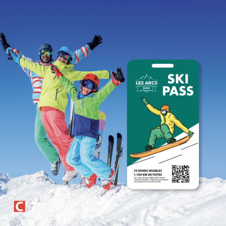 Mini-Carte Porte-Clés avec Perforation oblongue