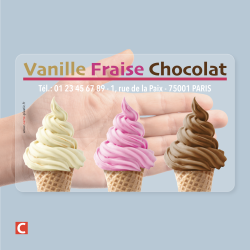 Carte TRANSPARENTE recto