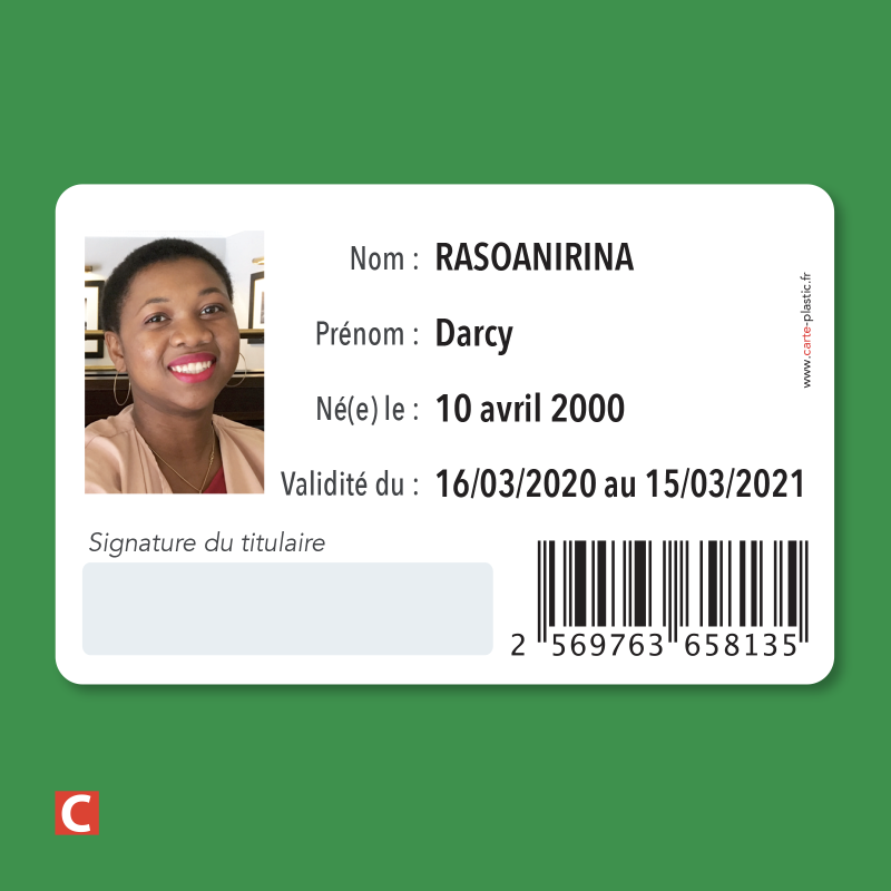 SET carte ADHÉRENT - MEMBRE - Association - Club - Carte recto