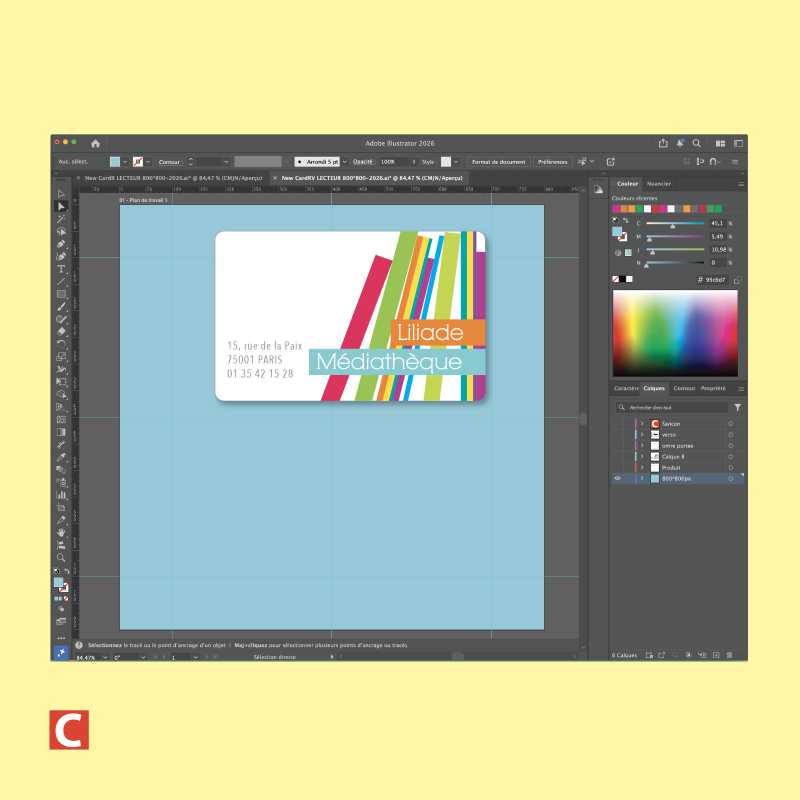 Maquette PAO - Création recto - Bon à Tirer réalisée par nos soins d'après vos fichiers de base