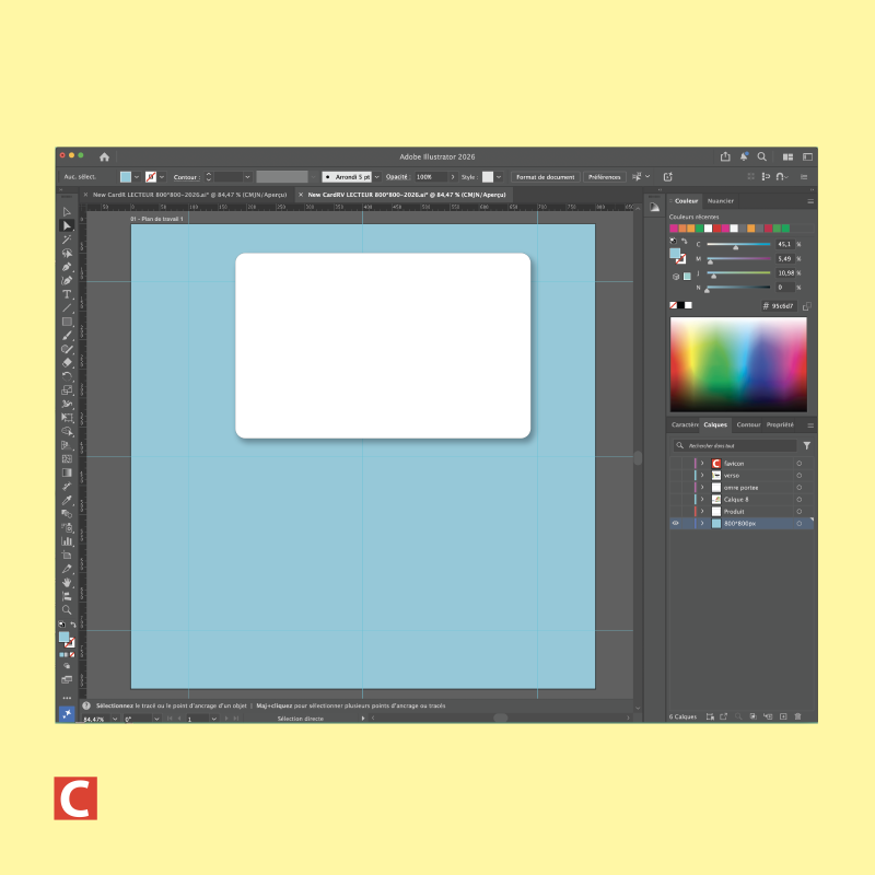 Maquette PAO - Fond recto - Bon à Tirer réalisée par nos soins d'après vos fichiers de base
