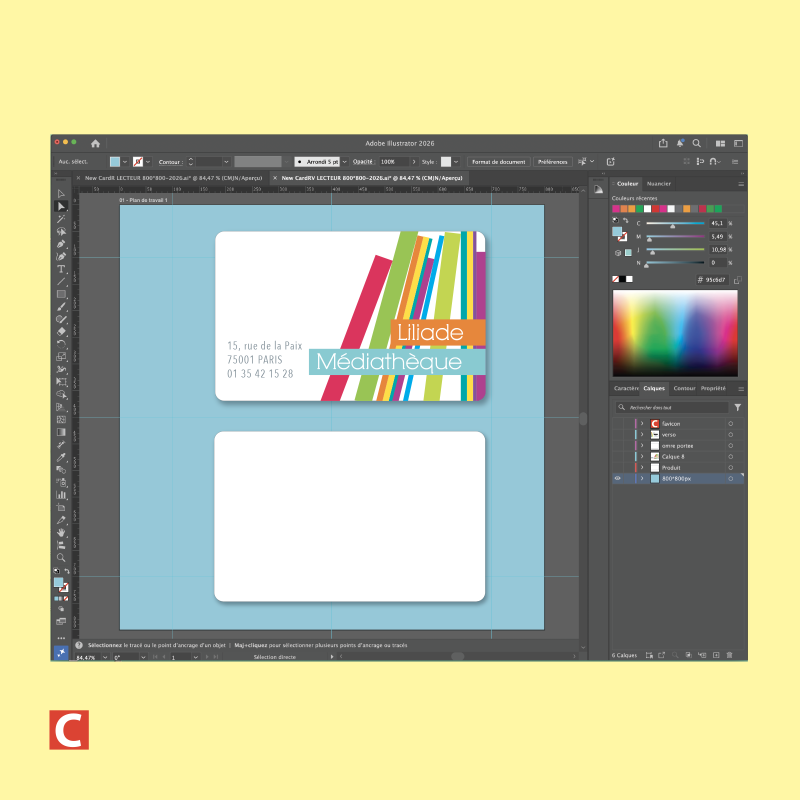 Maquette PAO - Fond verso - Bon à Tirer réalisée par nos soins d'après vos fichiers de base