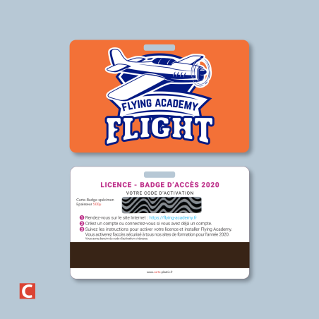 PVC Blanc 500µ, Fluorescent, PANTONE C, Quadrichromie, Piste magnétique, Encre à gratter, Perforation oblongue