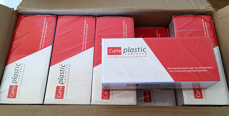 Boîtes cartons numérotées